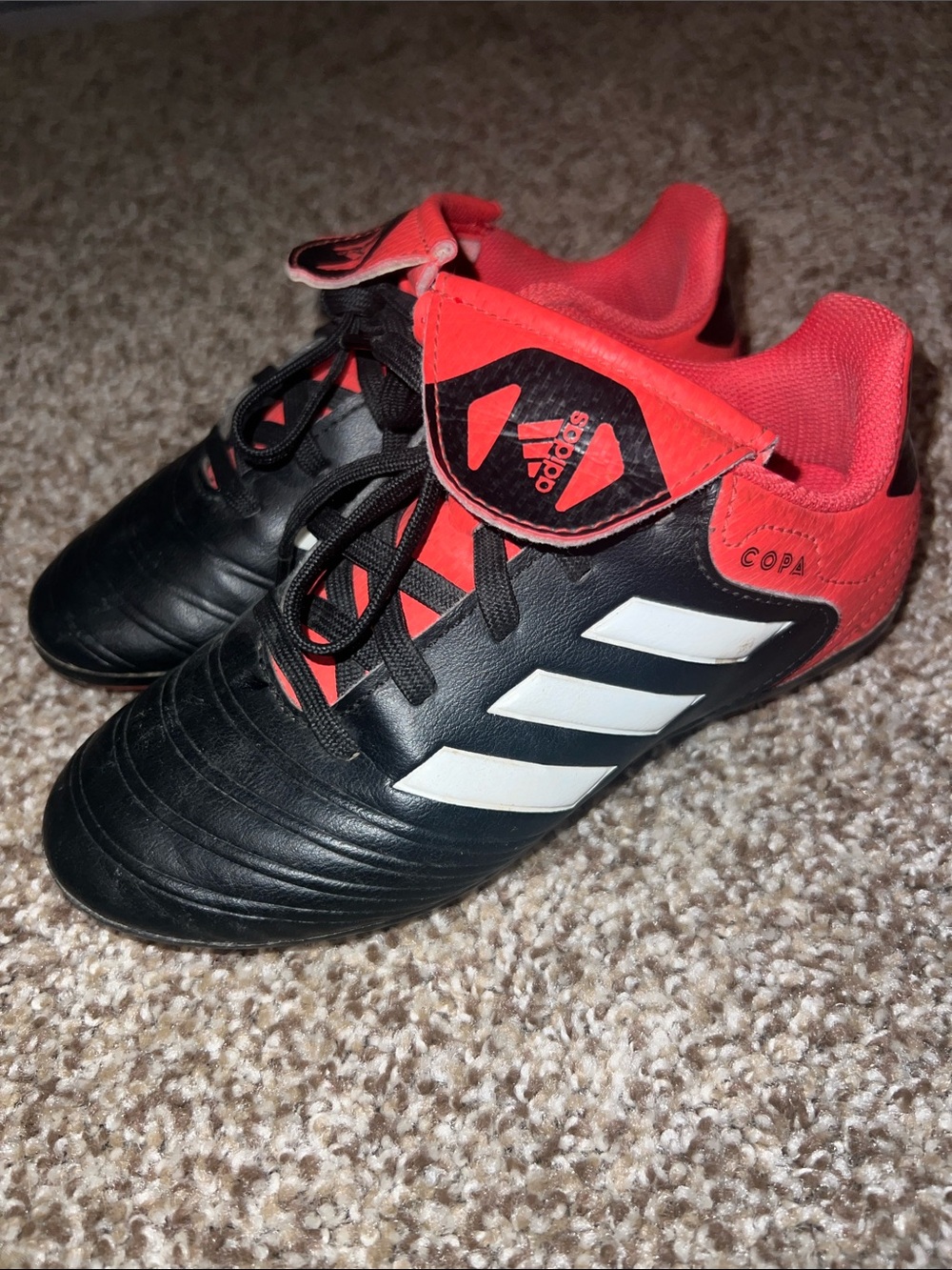Adidas Kids' Copa Soccer Shoes - Black & Red
